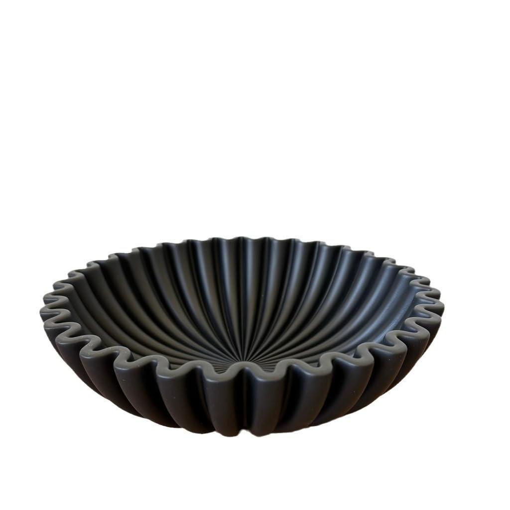 Новая креативная чаша для украшения гостиной в стиле легкой роскоши с вогнутым краем в виде листа лотоса, украшение для дома, украшение стола