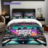 Grand Theft Auto Neon Cityscape Threepiece Set 1 Duvet Cover 2 Pillowcase Without Core Soft And Comfortable Bedding Set