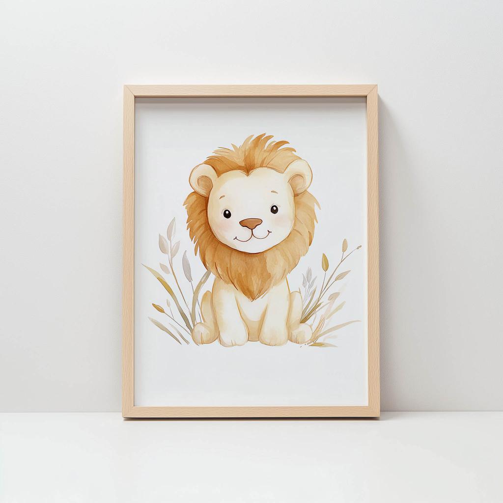 Plakat Lew Plakat Lew, 30X40 Cm, Bez Ramy, Papier Matowy 230 Gsm