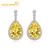 Classic Copper Alloy Zircon Earrings Ladies Jewelry Wedding Promise Party Gift