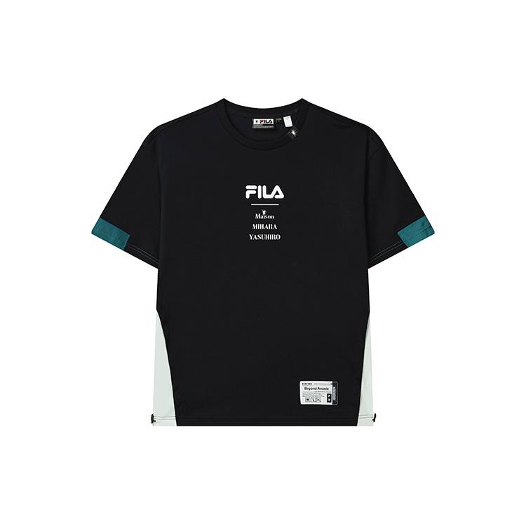 FILA x MIHARA YASUHIRO T Shirt Men's Jet Black F11M233105F-BK