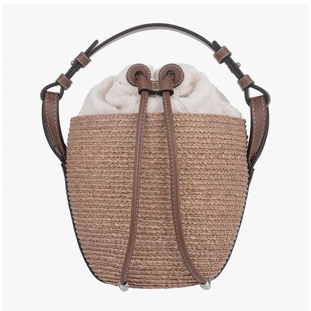 Helen Kaminski Agua Nougat Parchment Bucket Shoulder Bag Bag51753