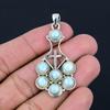 Подвеска из натурального камня Ларимар, серебро 925 пробы, крест, религиозная подвеска ручной работы, ювелирный подарок на День святого Валентина