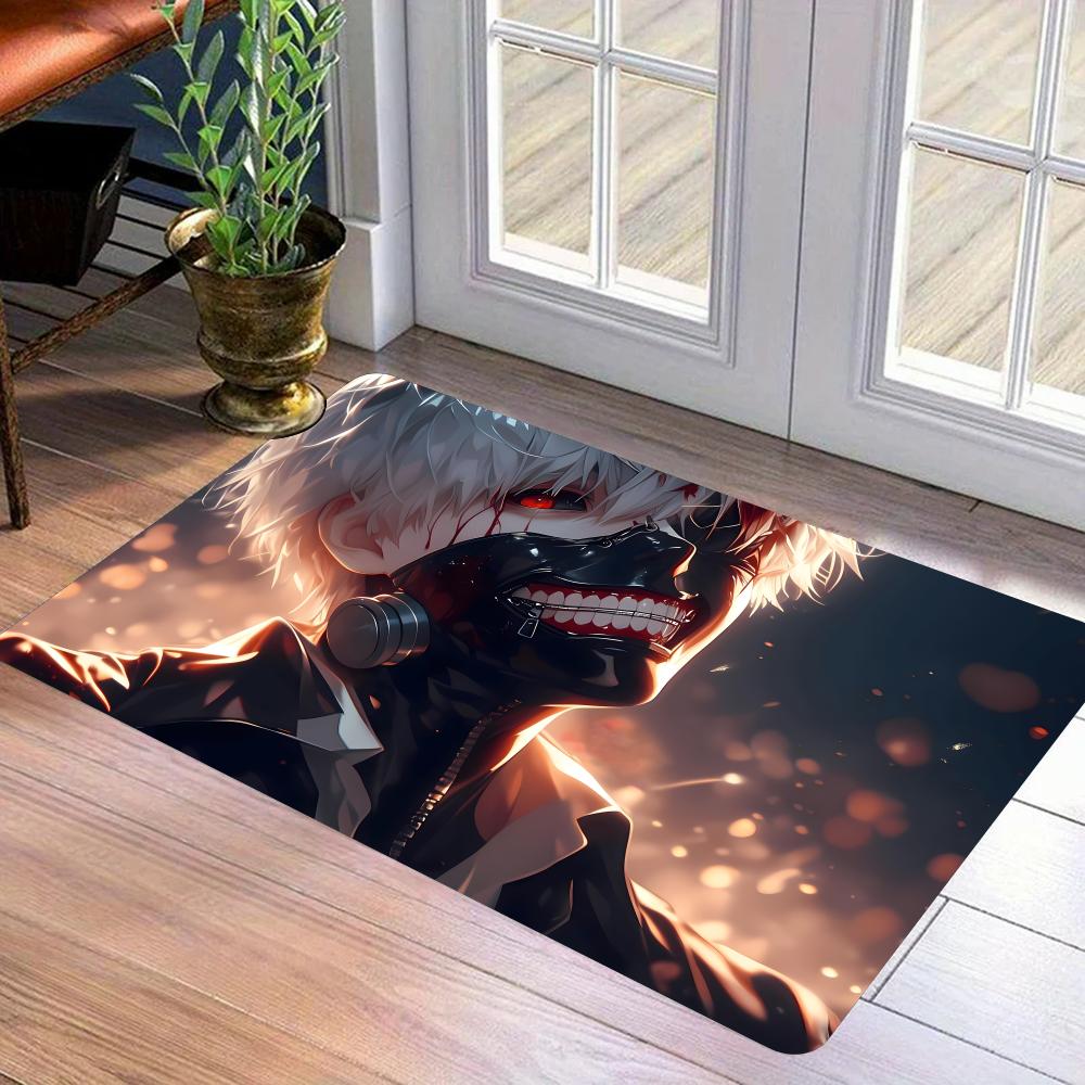 Tokyo Ghoul Floor Mat Flannel Door Mat Non-Slip Bedroom Living Room Home Decor