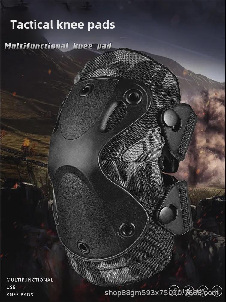 Комплект тактических наколенников и налокотников - 4 шт. для тренировок, боя, езды на велосипеде, спорта и защиты запястья