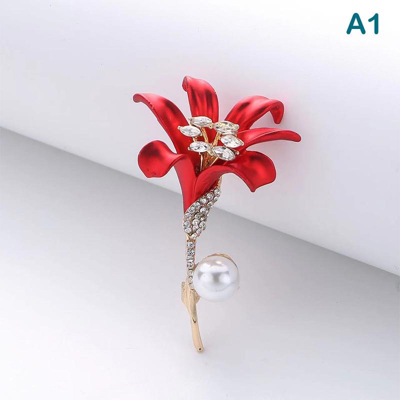 Elegant  Rose Flower Brooches Lapel Pins Jewelry Decoration