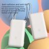 Силиконовый защитный чехол для Xiaomi Power Bank 20000 33W Пылезащитная грязезащитная крышка для Power Bank PB2033M с органайзером для кабеля