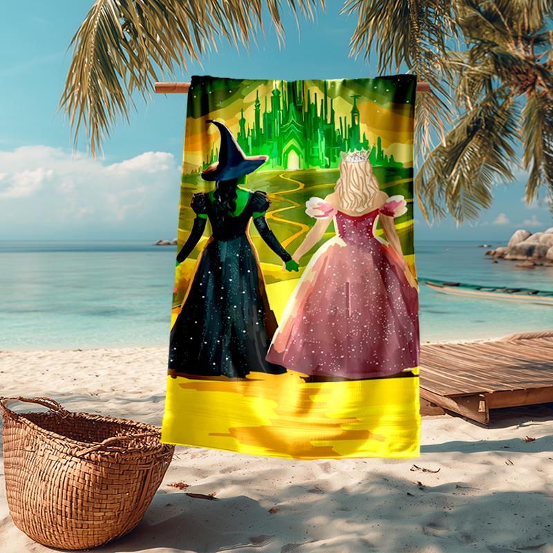 Ultra-Soft Beach Towel with Wicked Theme,Ideal for Pool - Camping, Diving - Perfect Travel Essential, Vibrant Beach Towel.