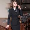 2Pcs Blazer Suit Female Temperament Professional Wear Jacket Ladies Formal Hotel Work Clothes Spring and Autumn OL Interview Suit