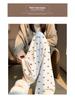 2025 Women's Bowknot Sticky Rice Wide-Leg Pants, Casual Drapey Fit for Spring & Autumn