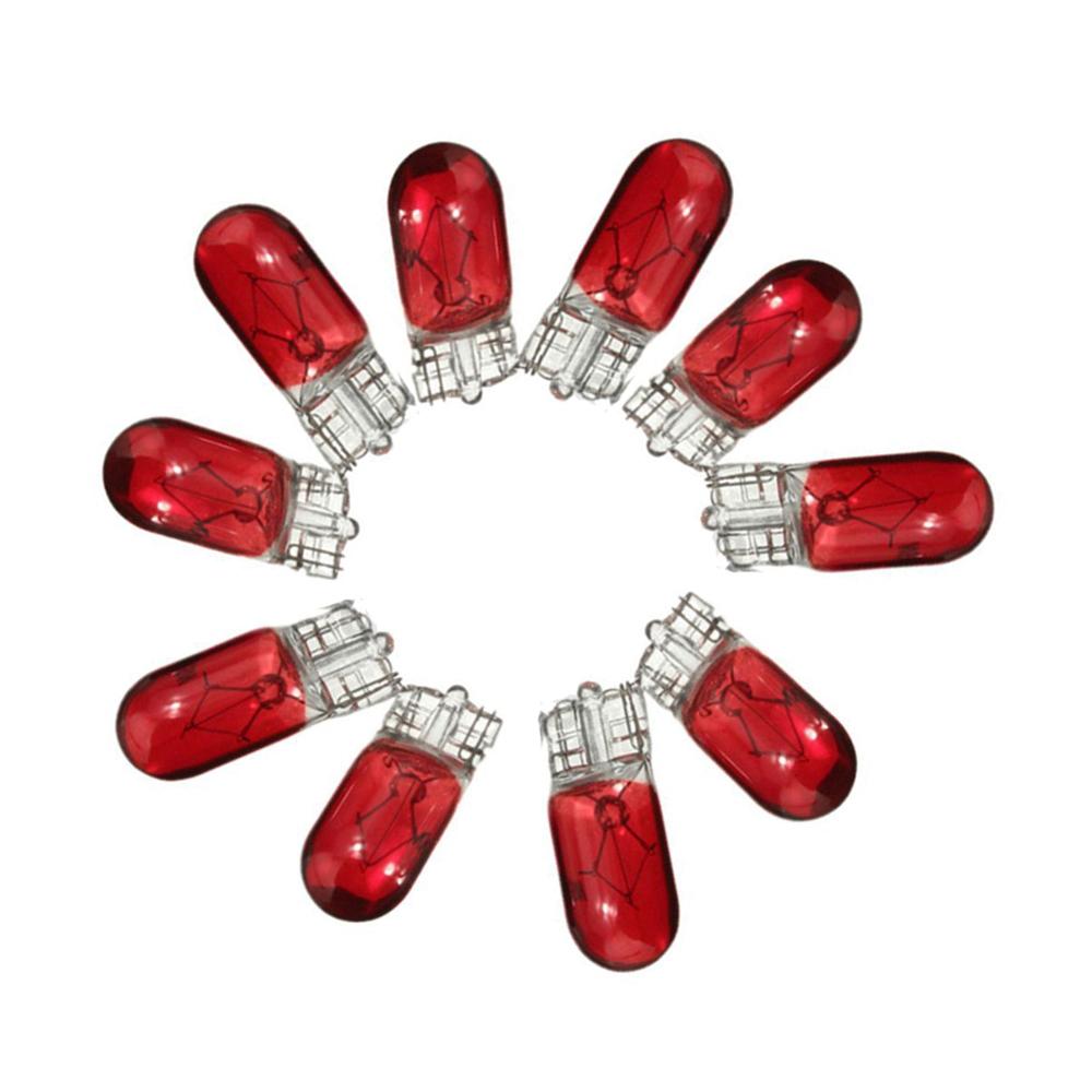 10Pcs T10 501 3W Wedge Interior Car Auto Side Light Interior Dashboard Dash Panel Gauge Bulbs Colors Bright Replacement Bulbs 7