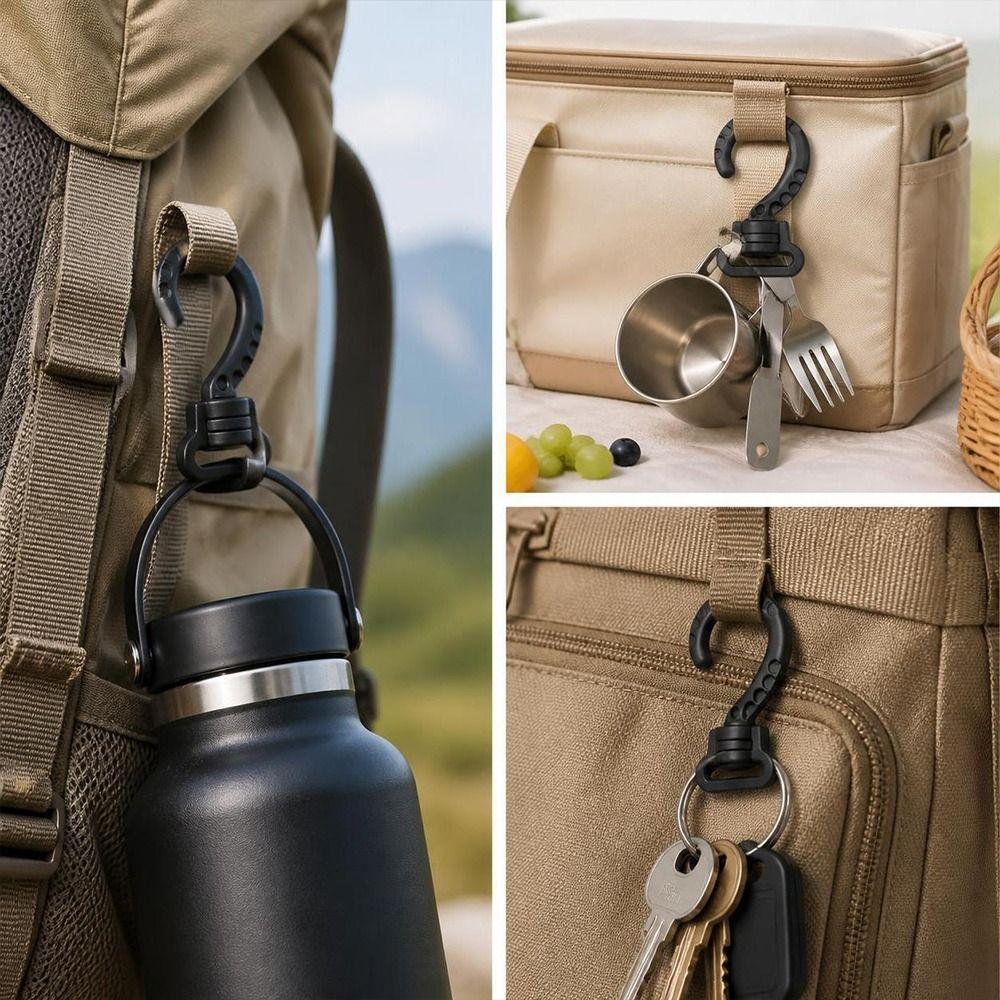 10pcs Large Outdoor Tent Hook S-Shaped Hanging Hooks for Luggage Webbing Bag Backpack
