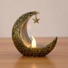 Светодиодная свеча Eid Mubarak, украшения в виде луны и звезды, 2025 Рамадан Карим, украшение для дома, подарок на Ид аль-Адха, фестивальные принадлежности для вечеринки