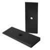 2" Wide 4°Degree Steel Leaf Spring Degree Shims Black silver- Set of 2