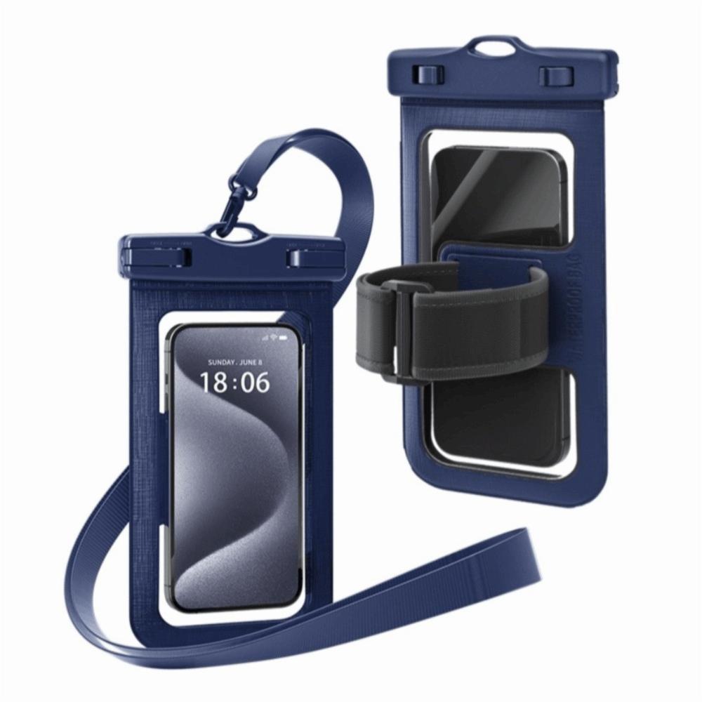Fashion Adjustable Strap Waterproof Phone Pouch Lightweight Armband Dry Bag PVC Touch Screen PVC Storage Pack Pool