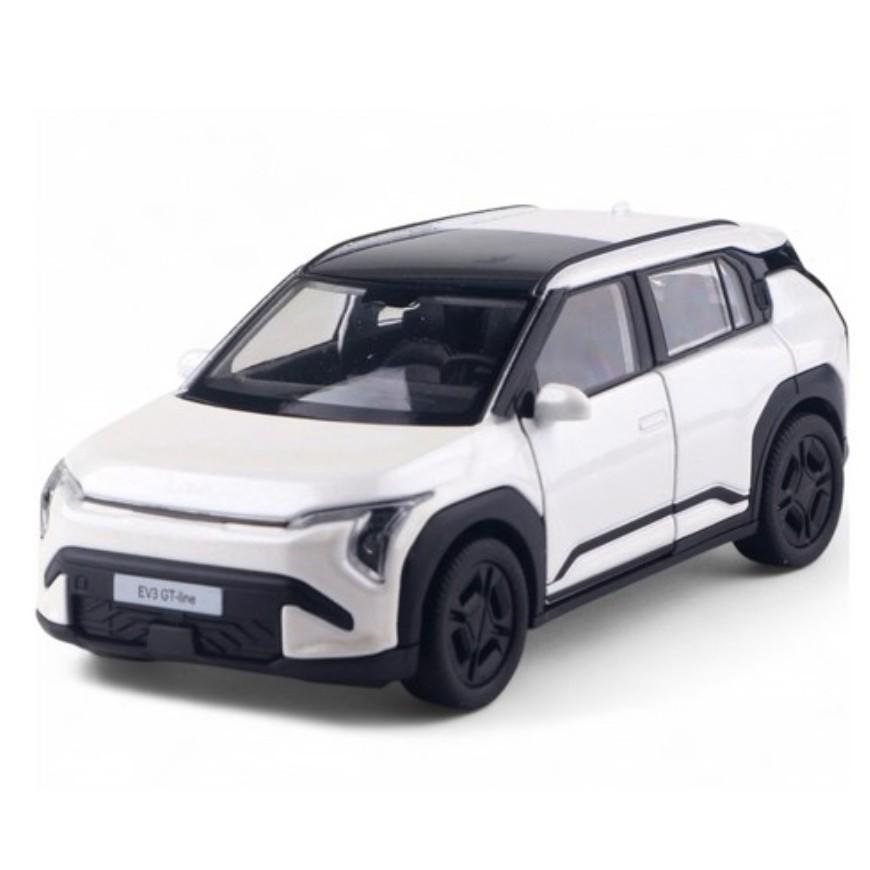 WELLY Kia EV3 1:Металлическая модель автомобиля в масштабе 38, (Синий / Зеленый / Белый 3 цвета)