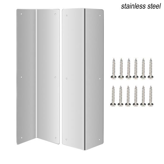 Yousheng 2 шт. Угловые накладки из нержавеющей стали Угол 89 градусов Защита от кошения травы Легкая установка Металлическая защита