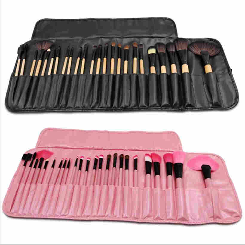 24 шт. профессиональные наборы кистей для макияжа, тени для век, основа для румян, косметический инструмент