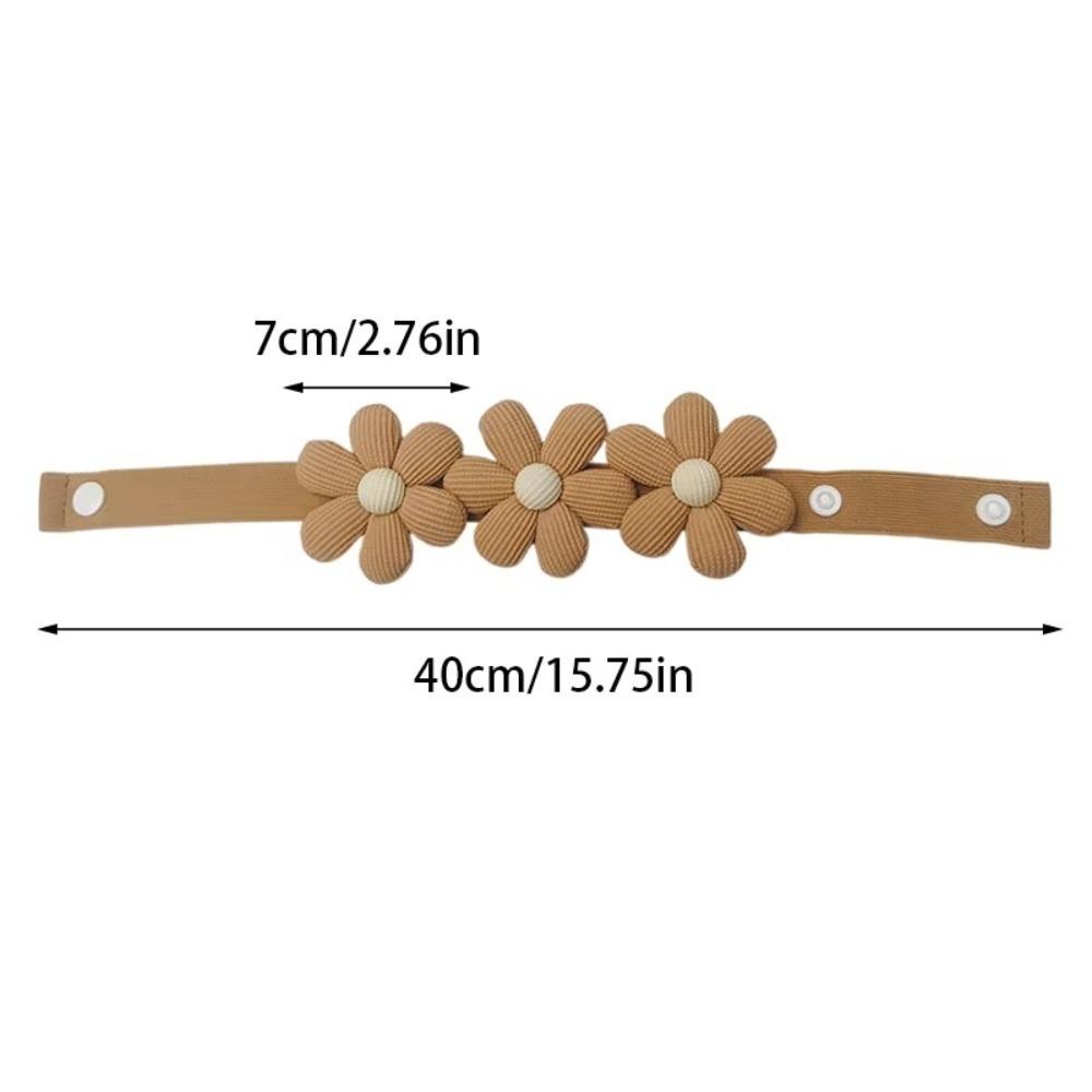 Flower Shape Curtain Elastic Buckle Strap Magnetic Buckle Window Curtain Buckles Home Decor