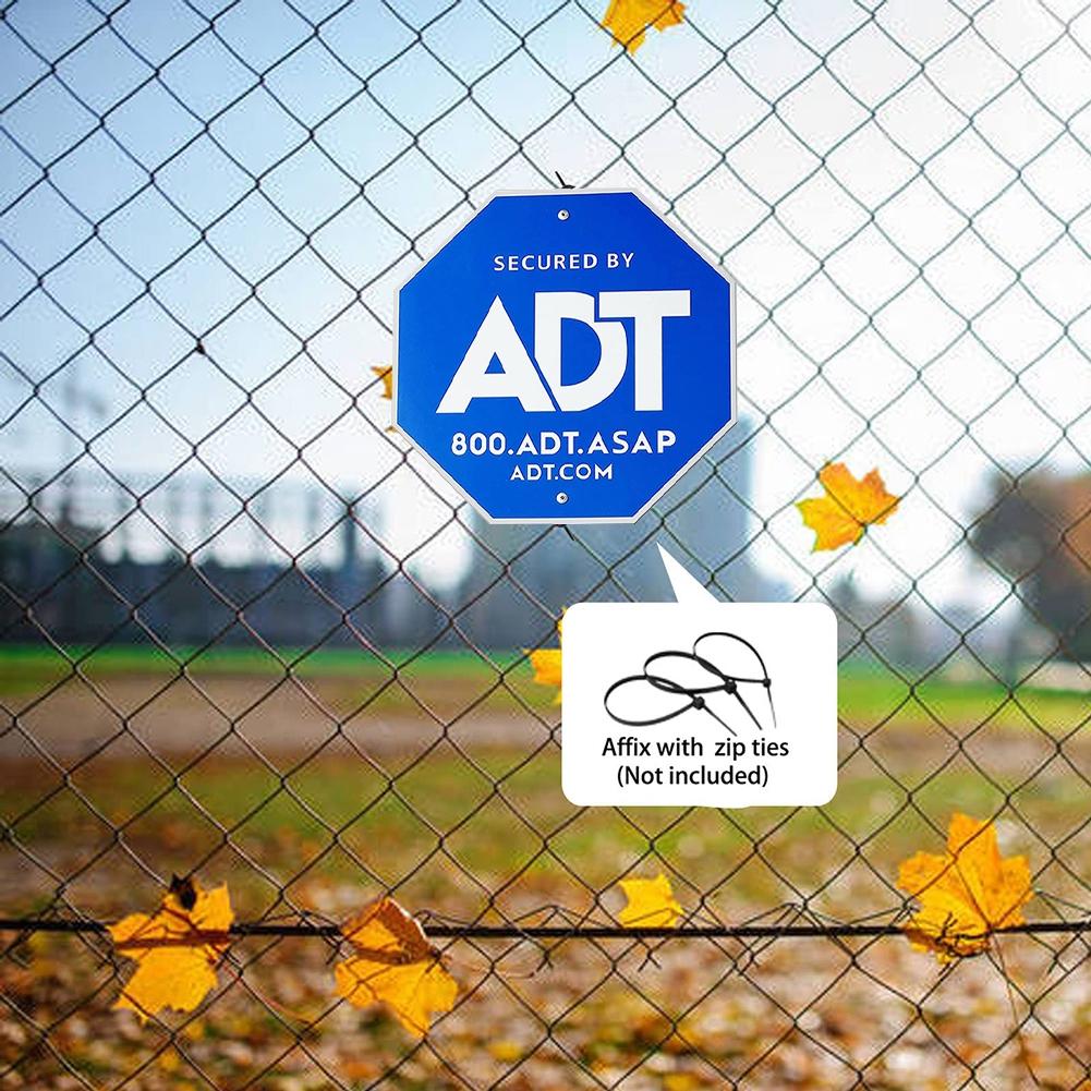 Знаки безопасности из алюминия ADT для наружного двора, знаки безопасности со светоотражающими словами