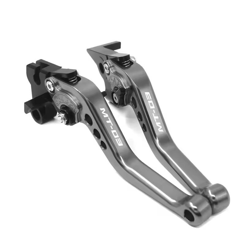 For YAMAHA MT-03 MT03 MT 03 2015- Motorcycle CNC Aluminum Adjustable Short Brake Clutch Levers Handle Grips