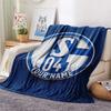 Custom Name Schalke 04 Flannel Blanket, High quality Comfortable for All Seasons, Home Decor, Warmth and Comfort