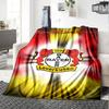 Bayer Leverkusen Print Flannel Blanket High Quality Warm Comfortable Cover for All Seasons Perfect for Gifts Home Decor