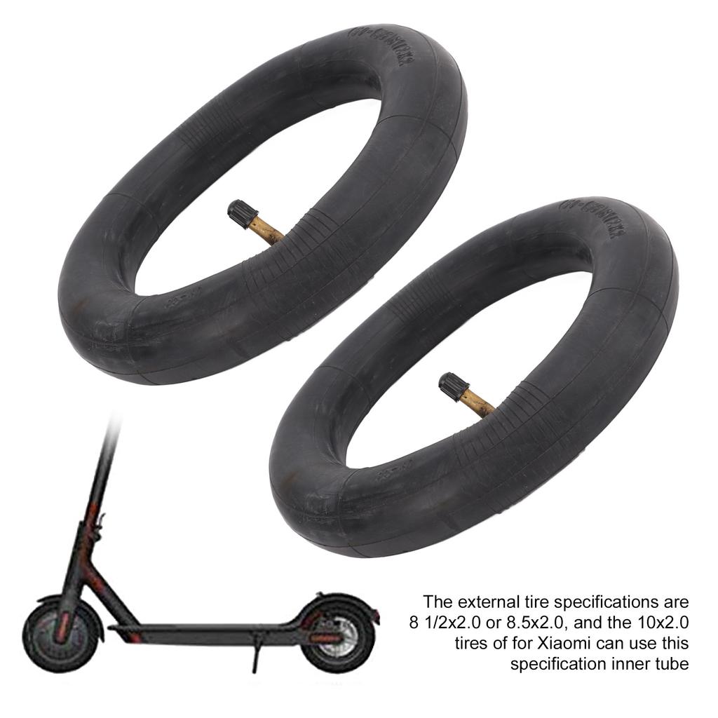 2 Pack 8 1/2x2 Curved Inner Tube + Tyre Tool Inflatable Thickened Reinforced Inner Tube for M365 Electric Scooter