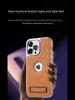 «Чехол из высококачественной кожи с защитой от падений для S24 Ultra 16 Pro Max, iPhone 16 Pro, Mate 60 с подставкой»