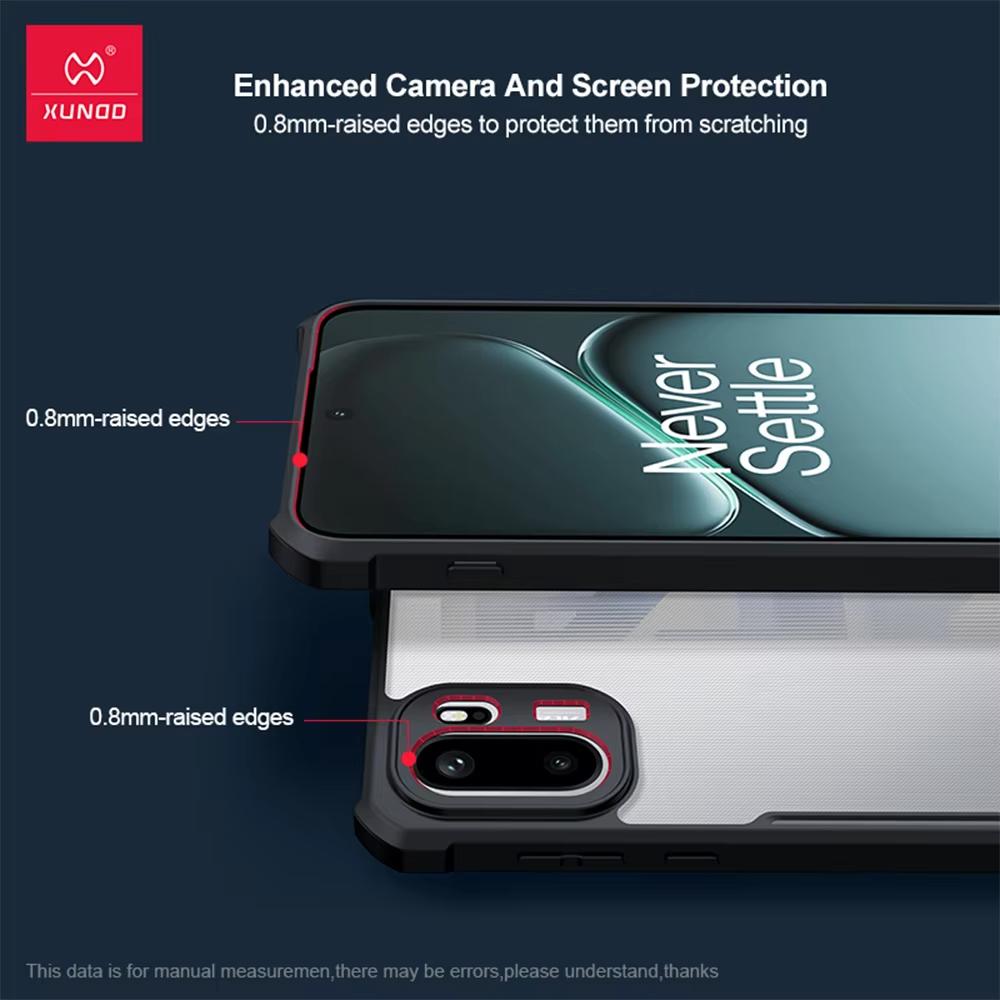 XUNDD For OnePlus Ace 6 Case For One Plus Ace6 Casing Luxury Shockproof Transparent Anti Fingerprint Back Cover With Rotatable Magnetic Holder