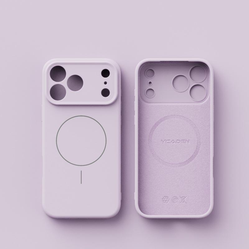Для IPhone17Air Zhenpin Жидкий силиконовый чехол для мобильного телефона для Apple 16promax Все включено Масляный спрей Магнитный всасывающий чехол