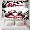 Custom Name Racing Print Tapestry, Backdrop, Easy Setup, Ideal for Bedroom, Office & Living Room, with Aesthetic Wall Hanging Decor.
