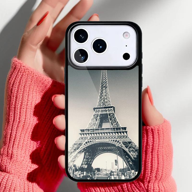 Любовь Париж Эйфелева башня Франция Чехол для телефона для iPhone 17 16 15 14 13 Pro Max Задняя крышка для 12 11 Pro Coque