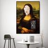Смешной постер с улыбкой Моны Лизы, настенное искусство, холст, живопись, постеры, классическая живопись, персонаж, смешные, интересные картинки, домашний декор