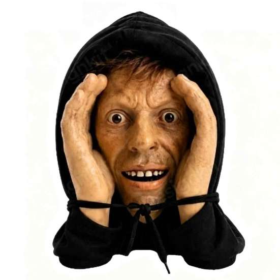 Halloween Prank Props Creepy Window Mask, Realistic Scare Prop for Glass Party Decoration Surfaces, Scary Face Hanging Spooky Haunted House