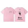 TV Series Alice in Borderland Print Tshirt High Quality Fashion Oversized Tshirts Men Women Casual Cotton Short Sleeve T Shirt