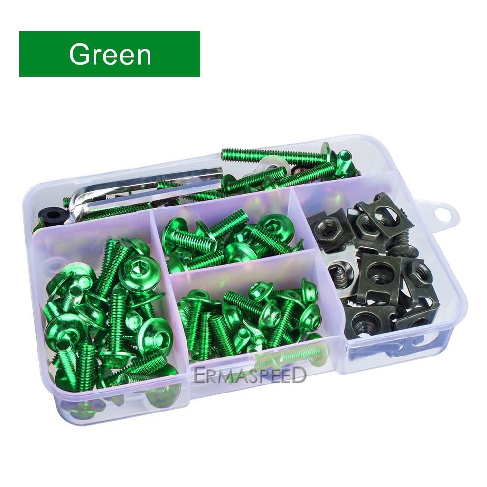 Для Z1000 Z250 Z400 Z650 Z800 Z900 Ninja 177 шт. комплект болтов для обтекателя мотоцикла M5 M6, винты для ветрового стекла, крепеж, болты для обтекателя