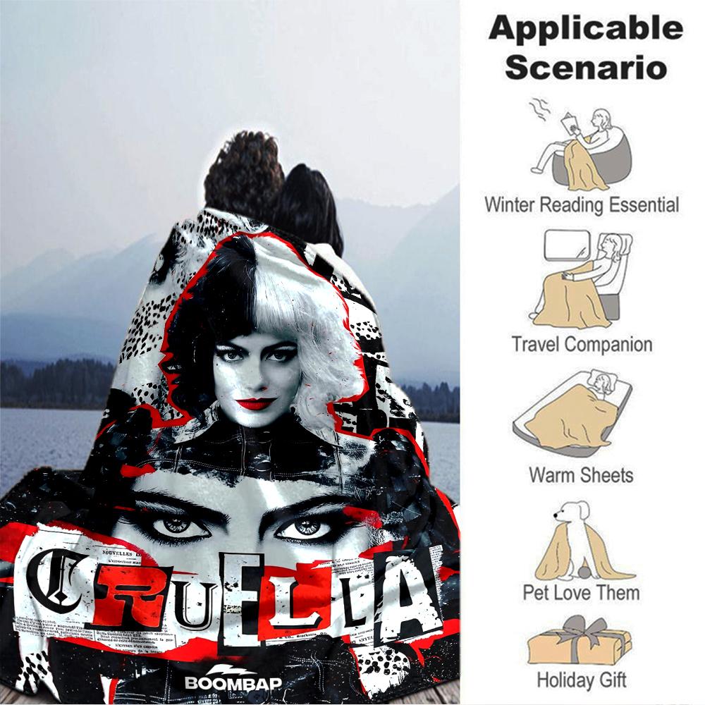 Cruella'S Fashion Revolution Blanket Soft Throw Blanket For Home Bedroom Bed Sofa Travel Office Solid Christmas Blanket