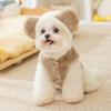 Autumn and Winter Ins Wind Dog Clothes Cute Bear Two-legged Fleece Thickened Warm Winter Teddy Pet Clothes
