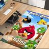 Custom Name Angry Birds Printed Carpet Rug For Office Chair Living Room Bedroom Kitchen Room Decor Gifts