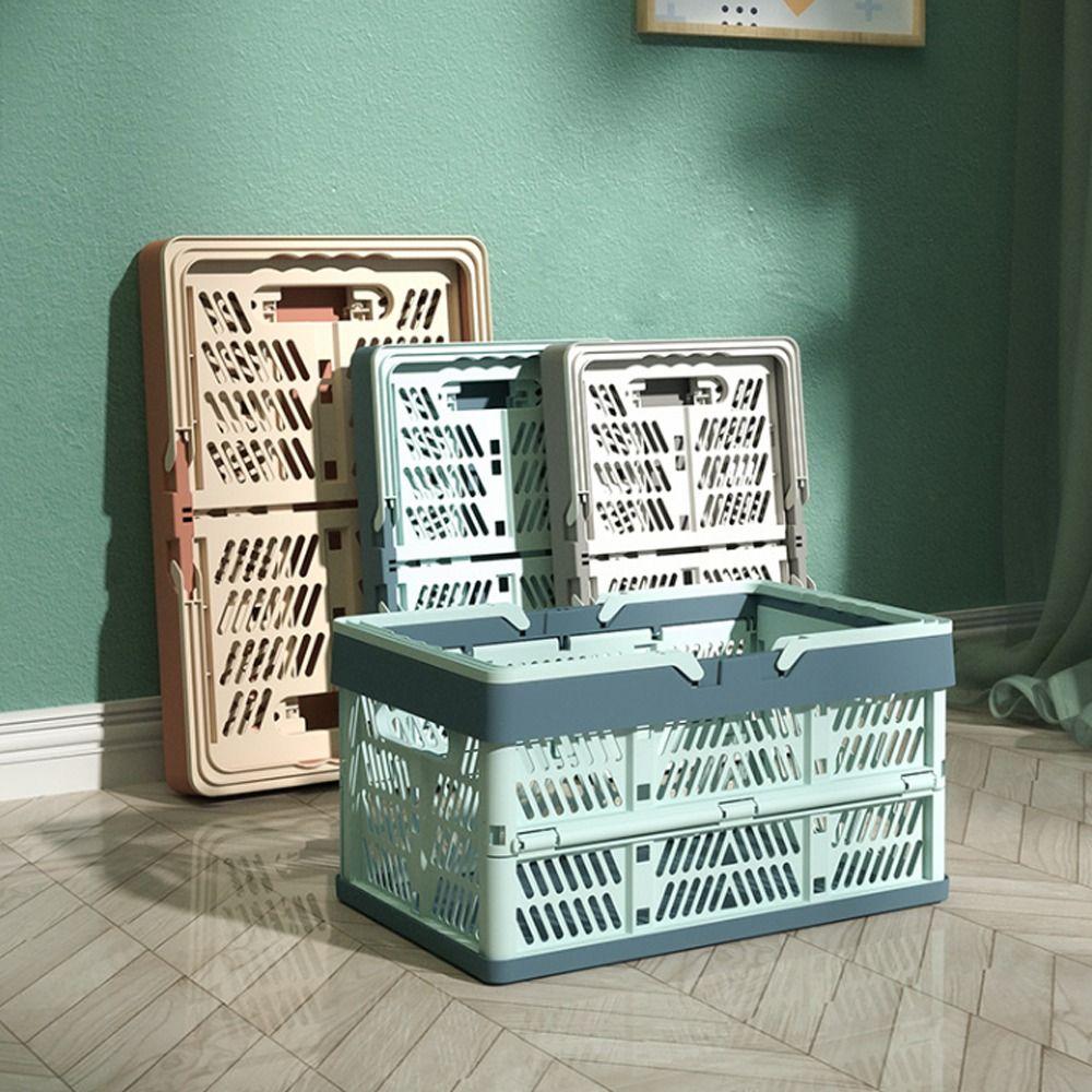 Thickened Portable Picnic Basket Stackable Plastic Storage Box Fruit Vegetable Storage