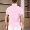 Мужская рубашка с коротким рукавом, однотонная, в стиле business casual, для летней моды, не требует глажки, удобный и универсальный топ