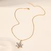 Ожерелье с цветком Новая бижутерия из сплава Подвеска Универсальная Простая Нишевая Высококлассные Ювелирные Аксессуары Женщины