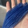 5 нитей, бусины из натурального камня шпинели, бохо яркие королевско-синие свободные бусины-разделители, 2 мм, 3 мм для DIY ожерелья, браслета, аксессуаров для ножных браслетов, рукоделия, 38 см