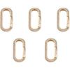 Craftdady 5 шт. Микропаве Кубический цирконий Кольцо-застежка с пружинным механизмом Стразы из кубического циркония Золотая латунь Овальный триггер Пружинный карабин Крючок Пряжка для брелка