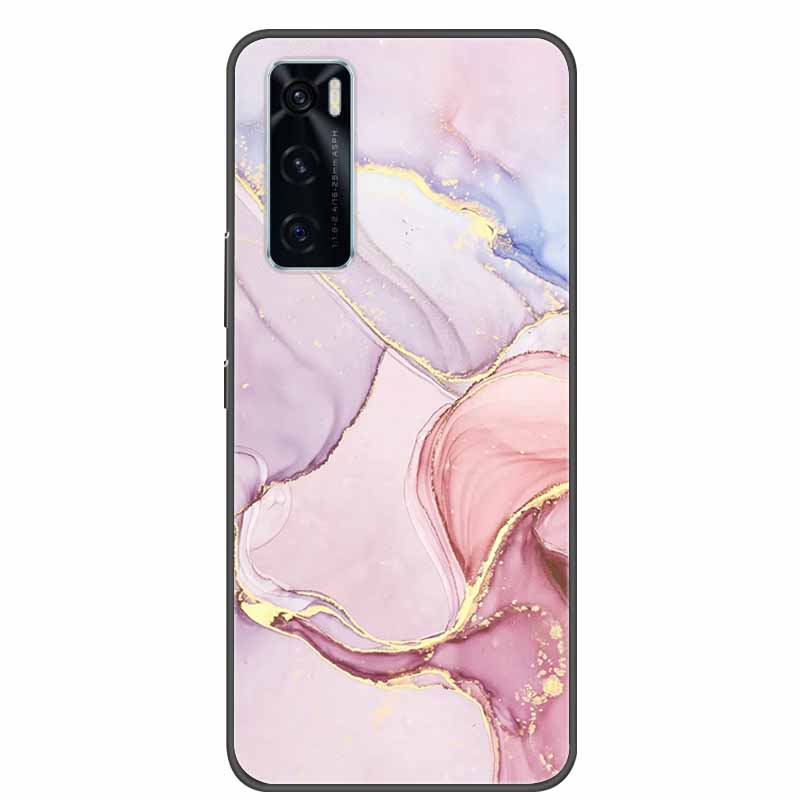 Для Vivo V20 SE Чехол Мраморный Силиконовый Мягкий Бампер из ТПУ Чехол-накладка Для Vivo V20 SE Задняя крышка Чехлы для VivoV20 SE V20SE V 20 SE