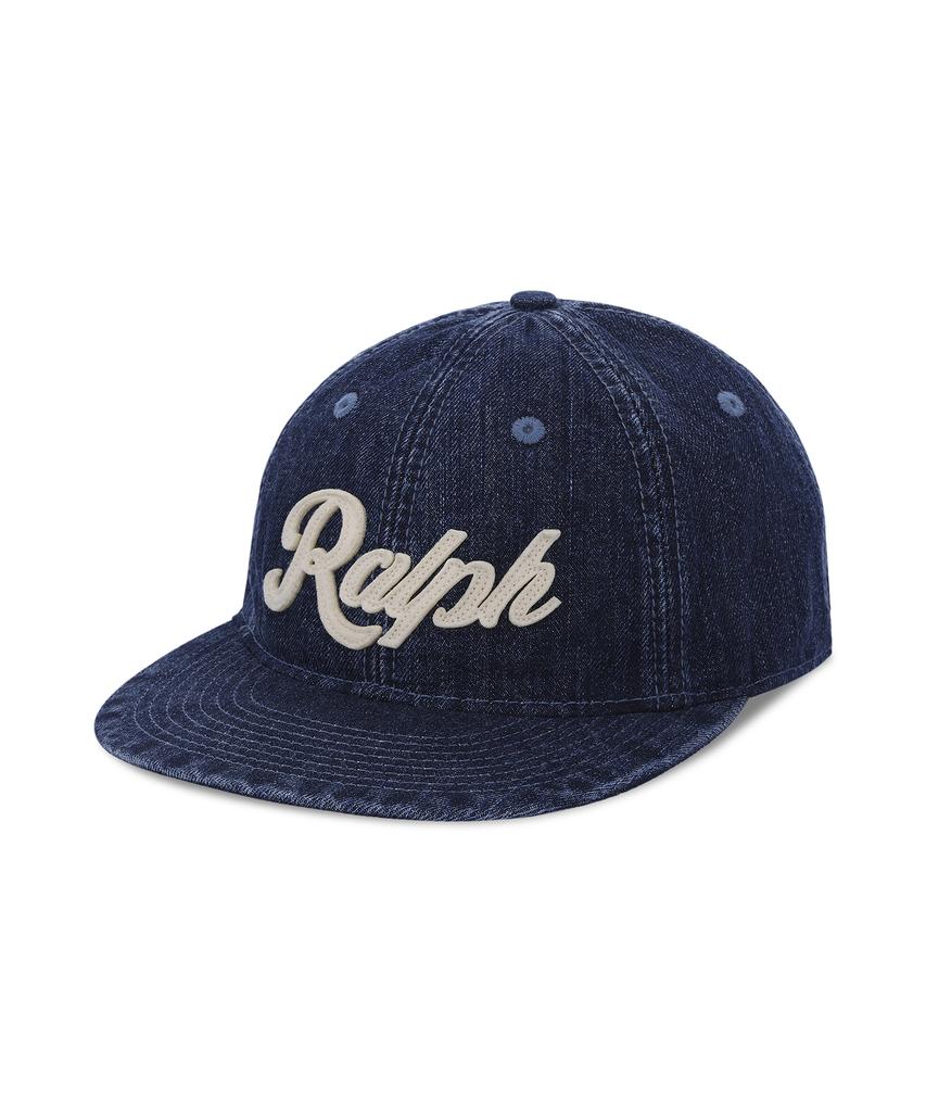 POLO RALPH LAUREN Джинсовая кепка-бейсболка с логотипом Ralph - Темно-синяя