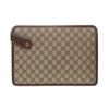 GUCCI Canvas With Leather Clutch Regular Mens Ebony