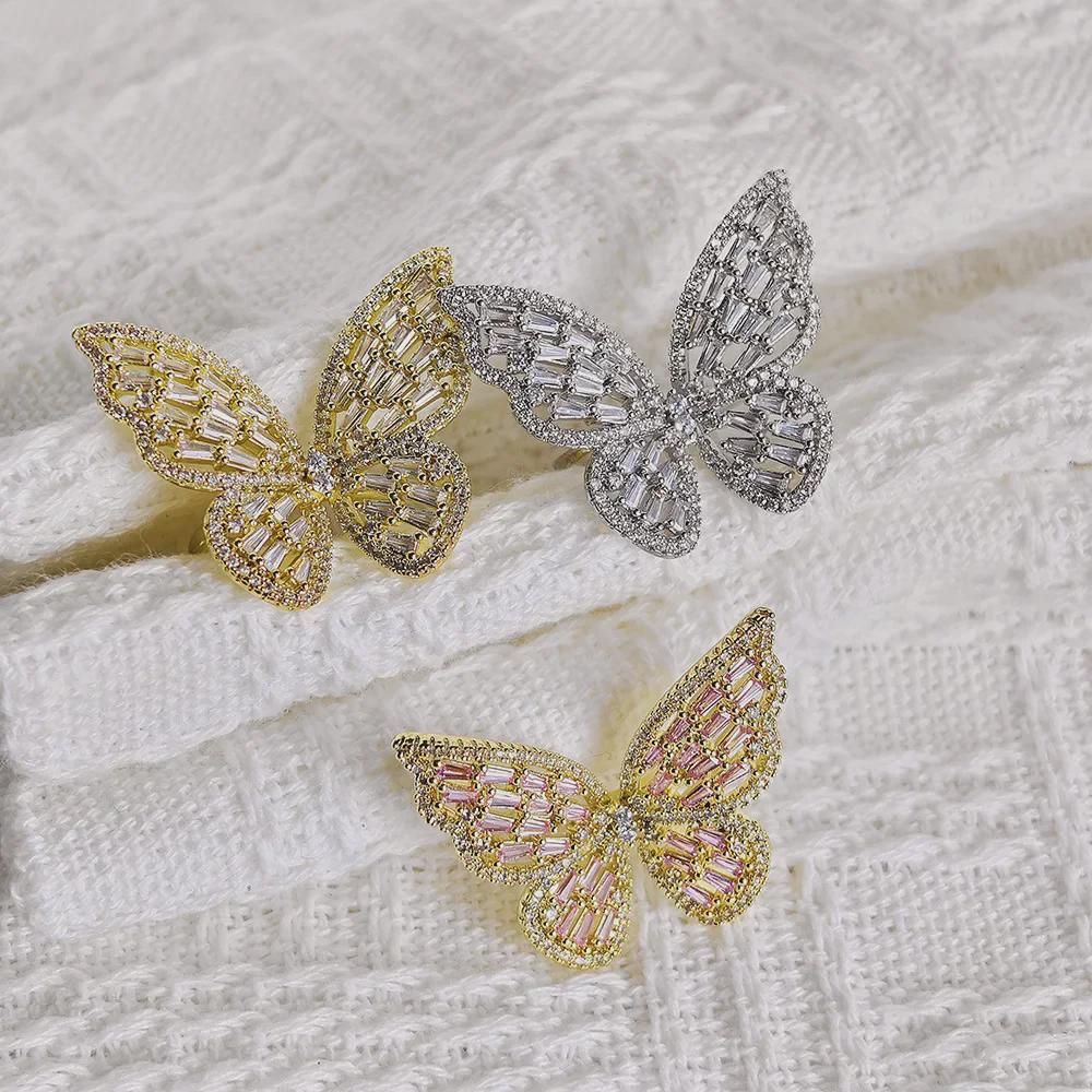 Кольцо на руку с полой бабочкой - R7146