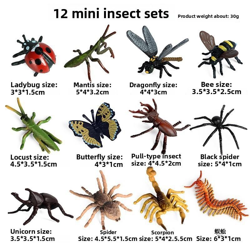 Miniature Wild Animal Figurines Collection With Static Plastic Figures For Home Display And Gift